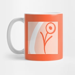 Minimalist Bloom in watermelon pink Mug